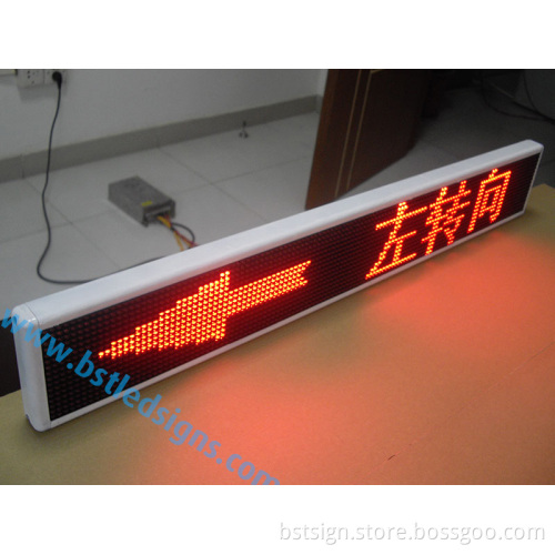 P6 Red Color Programmable Taxi Rear Window Moving LED Display